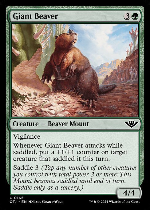 Giant Beaver (OTJ 165) [Outlaws of Thunder Junction]