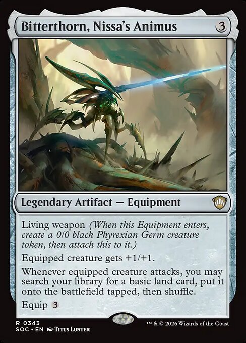 Bitterthorn, Nissa's Animus (SOC 343) [Secrets of Strixhaven Commander]