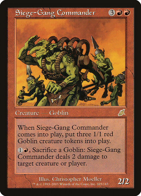 Siege-Gang Commander (SCG 103) [Scourge]