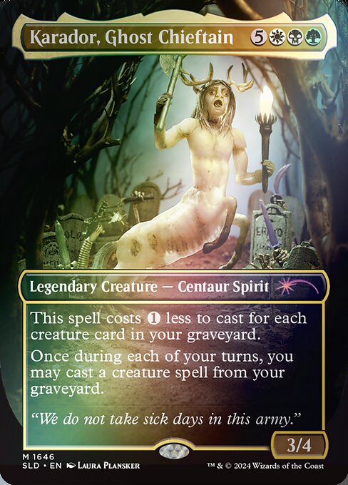 Karador, Ghost Chieftain (SLD 1646★) [Secret Lair Drop]