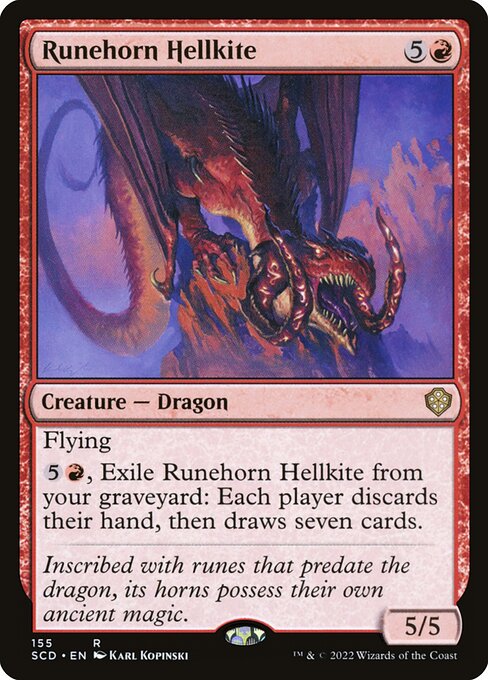 Runehorn Hellkite (SCD 155) [Starter Commander Decks]