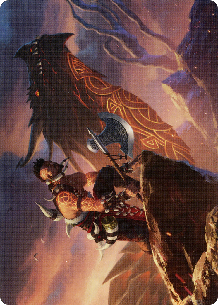 Dragonkin Berserker Art Card [Kaldheim Art Series]