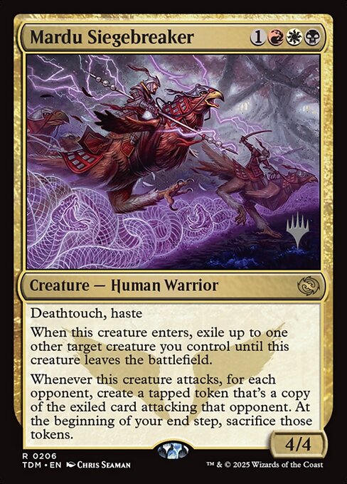 Mardu Siegebreaker (PTDM 206p) [Tarkir: Dragonstorm Promos]