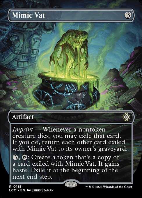 Mimic Vat (Borderless · Box Topper) (LCC 115) [The Lost Caverns of Ixalan Commander]