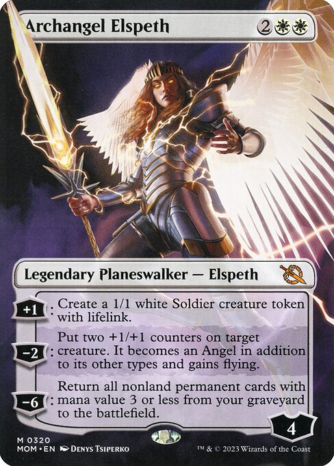 Archangel Elspeth (Borderless) (MOM 320) [March of the Machine]