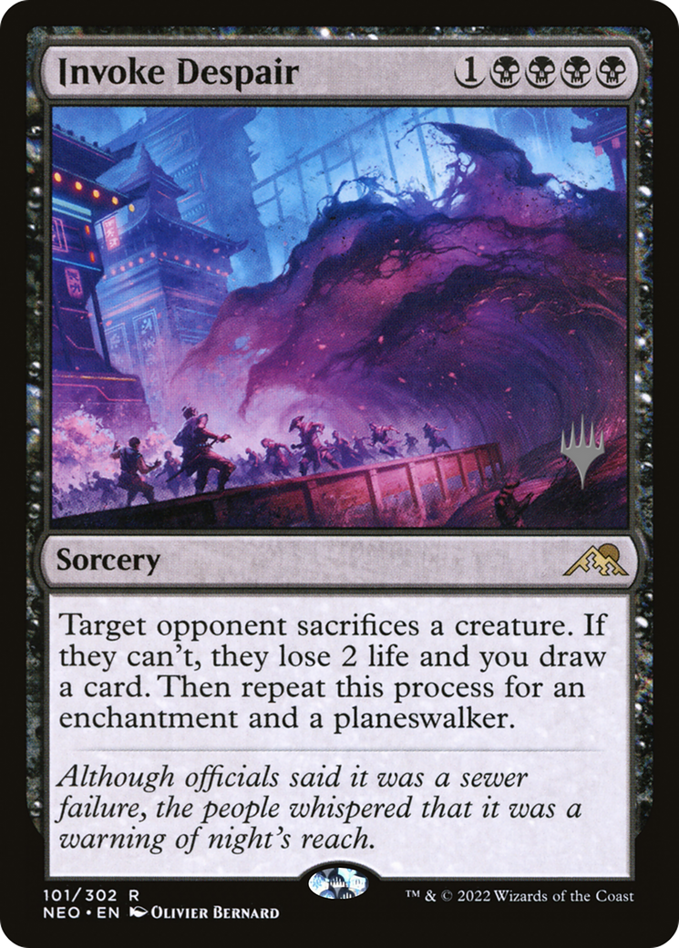 Invoke Despair (Promo Pack) [Kamigawa: Neon Dynasty Promos]