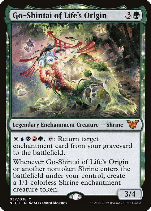 Go-Shintai of Life's Origin (NEC 37) [Neon Dynasty Commander]