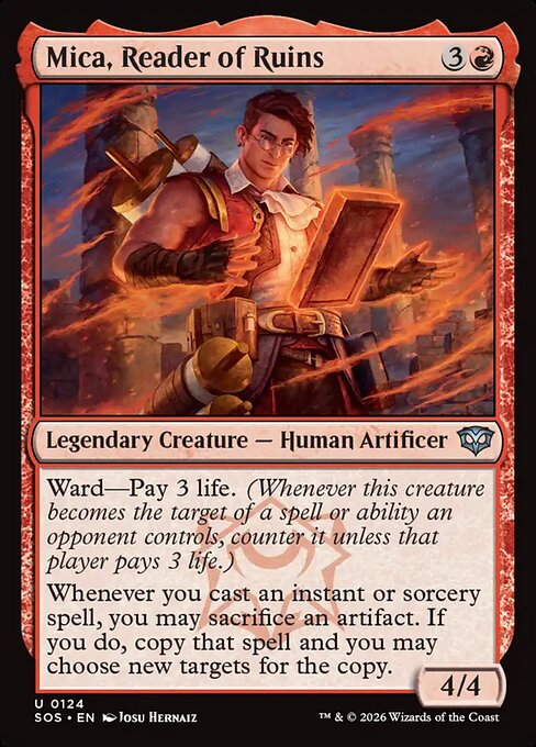 Mica, Reader of Ruins (SOS 124) [Secrets of Strixhaven]