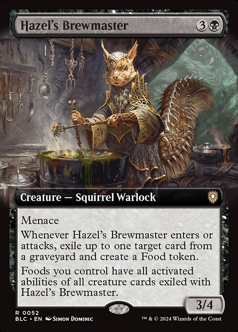 Hazel's Brewmaster (BLC 52) [Bloomburrow Commander]