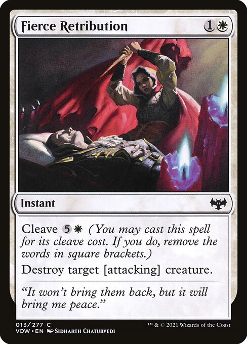 Fierce Retribution (VOW 13) [Innistrad: Crimson Vow]