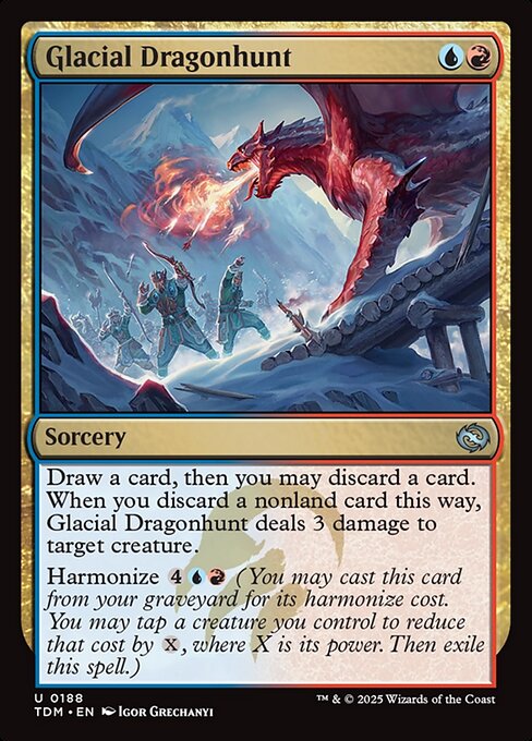 Glacial Dragonhunt (TDM 188) [Tarkir: Dragonstorm]