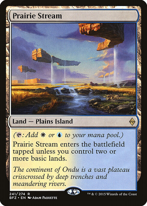 Prairie Stream (BFZ 241) [Battle for Zendikar]