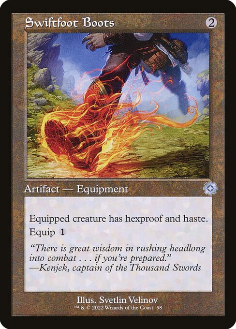 Swiftfoot Boots (Retro Frame) (BRR 58) [The Brothers' War Retro Artifacts]