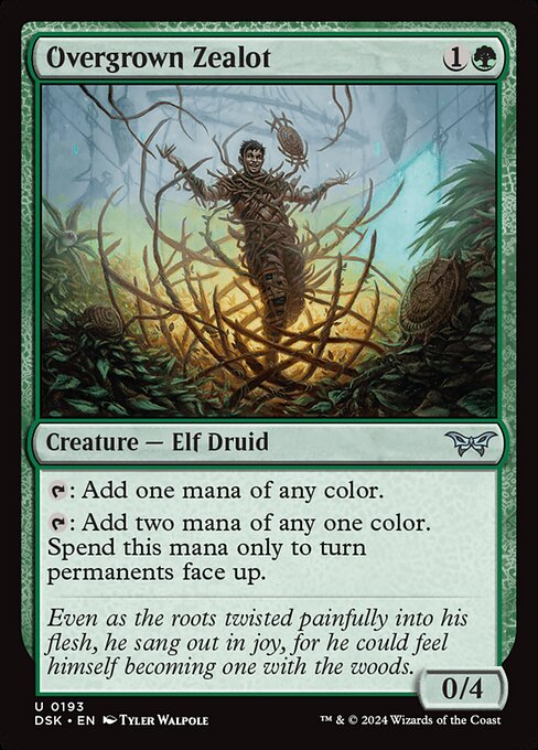 Overgrown Zealot (DSK 193) [Duskmourn: House of Horror]