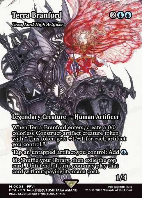 Terra Branford - Urza, Lord High Artificer (Borderless · Full Art) (FCA 5) [Final Fantasy: Through the Ages]
