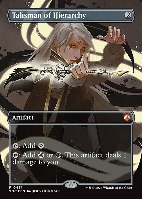 Talisman of Hierarchy (SOC 431) [Secrets of Strixhaven Commander]