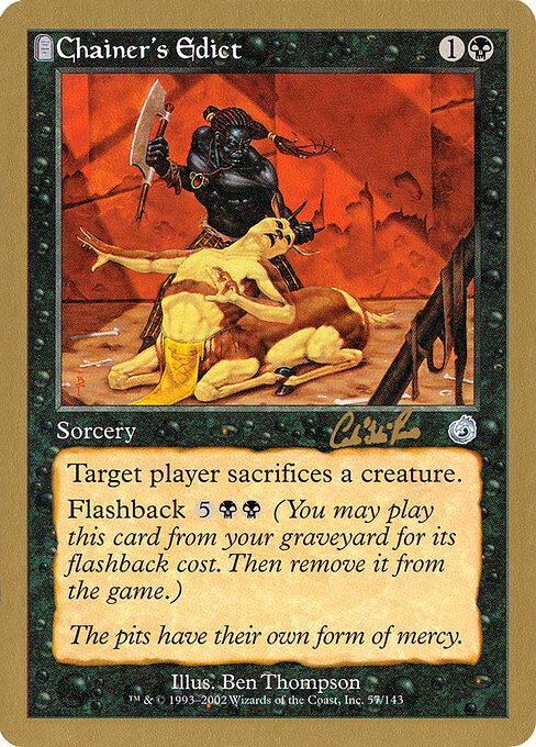 Chainer's Edict (WC02 cr57) [World Championship Decks 2002]