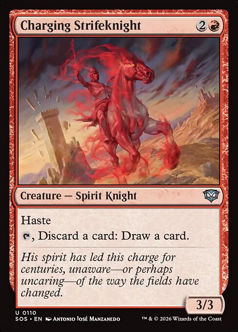 Charging Strifeknight (SOS 110) [Secrets of Strixhaven]