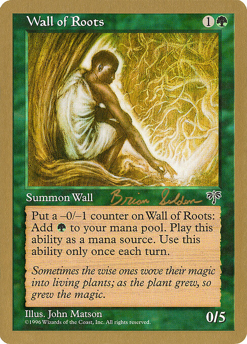 Wall of Roots (WC98 bs253) [World Championship Decks 1998]