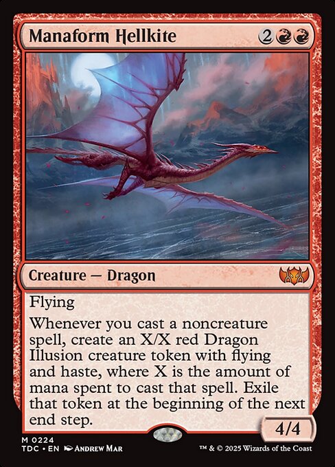 Manaform Hellkite (TDC 224) [Tarkir: Dragonstorm Commander]