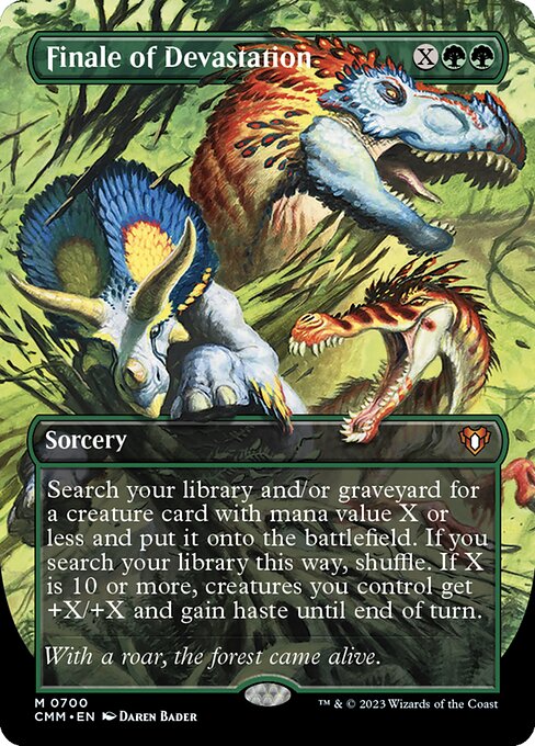 Finale of Devastation (Borderless · Full Art) (CMM 700) [Commander Masters]