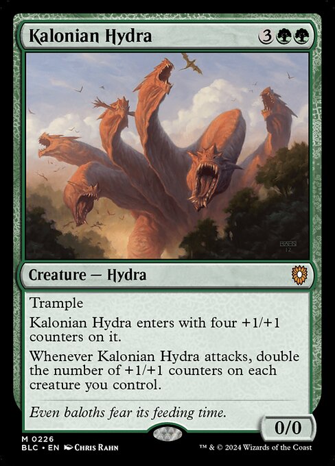 Kalonian Hydra (BLC 226) [Bloomburrow Commander]