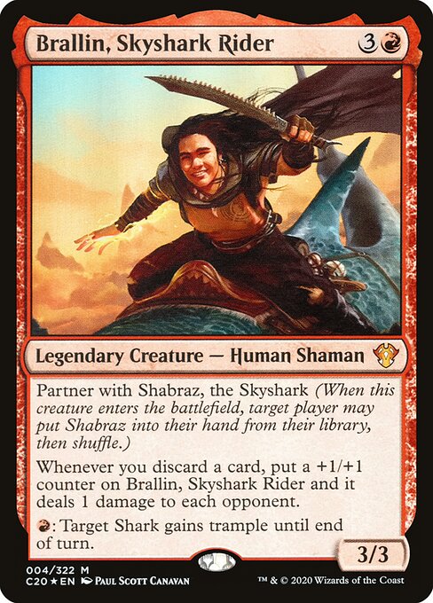 Brallin, Skyshark Rider (C20 4) [Commander 2020]