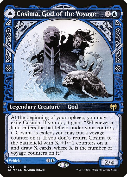 Cosima, God of the Voyage // The Omenkeel (KHM 303) [Kaldheim]