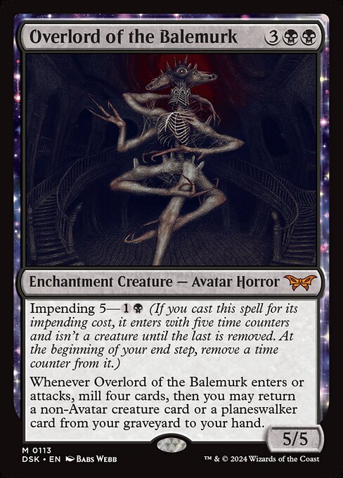 Overlord of the Balemurk (DSK 113) [Duskmourn: House of Horror]