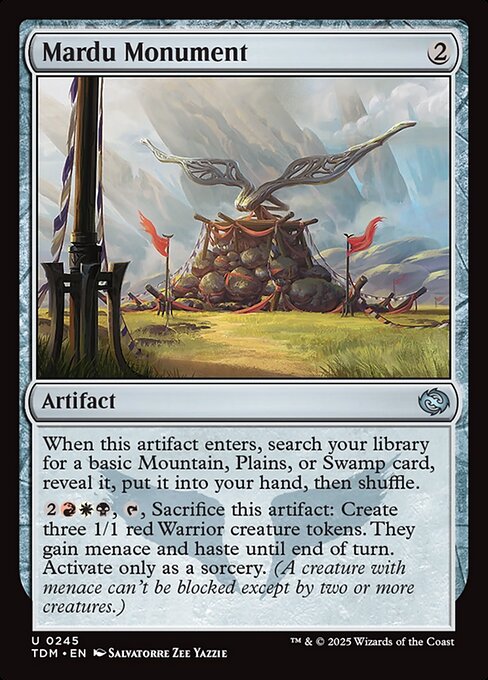 Mardu Monument (TDM 245) [Tarkir: Dragonstorm]
