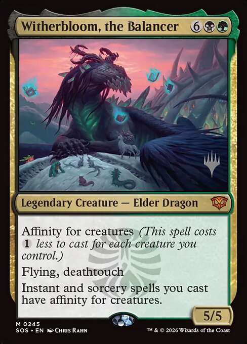 Witherbloom, the Balancer (PSOS 245p) [Secrets of Strixhaven Promos]