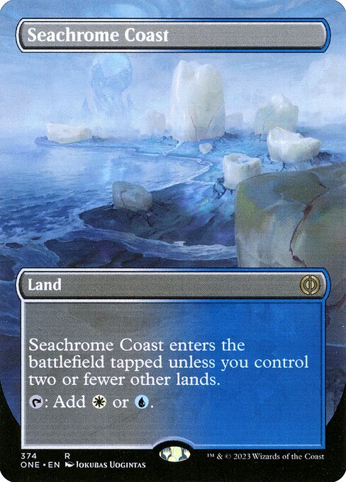 Seachrome Coast (Borderless) (ONE 374) [Phyrexia: All Will Be One]