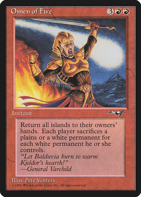 Omen of Fire (ALL 75) [Alliances]