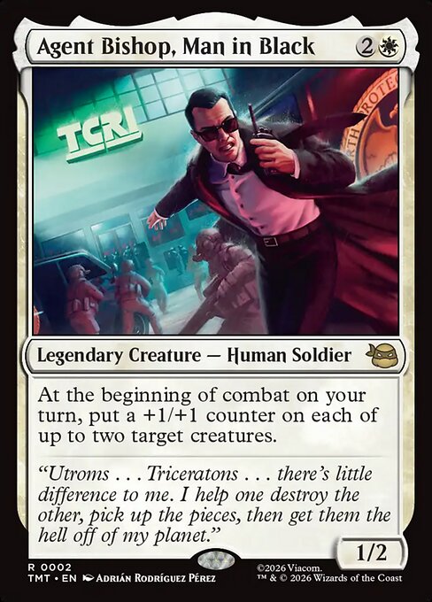 Agent Bishop, Man in Black (TMT 2) [Teenage Mutant Ninja Turtles]