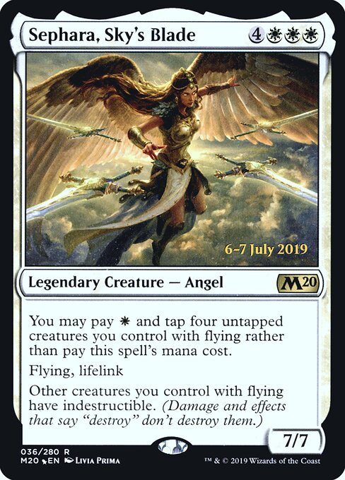 Sephara, Sky's Blade (PM20 36s) [Core Set 2020 Promos]