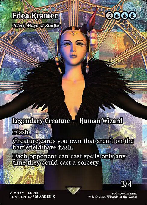 Edea Kramer - Teferi, Mage of Zhalfir (Borderless · Full Art) (FCA 32) [Final Fantasy: Through the Ages]