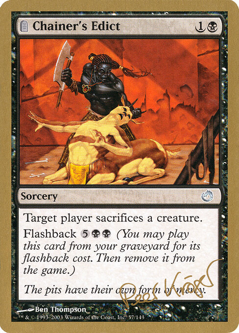 Chainer's Edict (WC03 pk57) [World Championship Decks 2003]