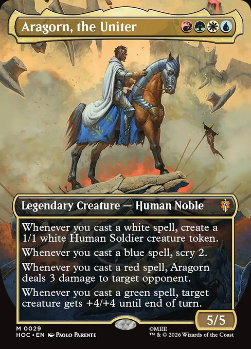 Aragorn, the Uniter (Borderless) (HOC 29) [The Hobbit Eternal]