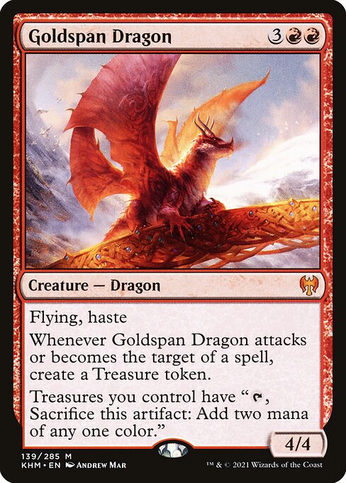 Goldspan Dragon (KHM 139) [Kaldheim]