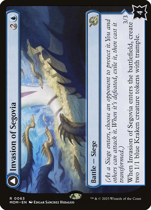 Invasion of Segovia // Caetus, Sea Tyrant of Segovia (MOM 63) [March of the Machine]