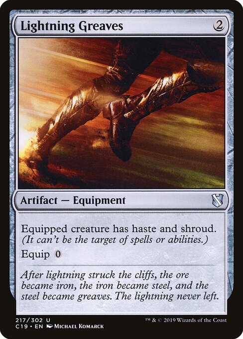 Lightning Greaves (C19 217) [Commander 2019]