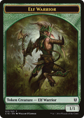 Elf Warrior // Zombie Double-Sided Token [Commander 2016 Tokens]