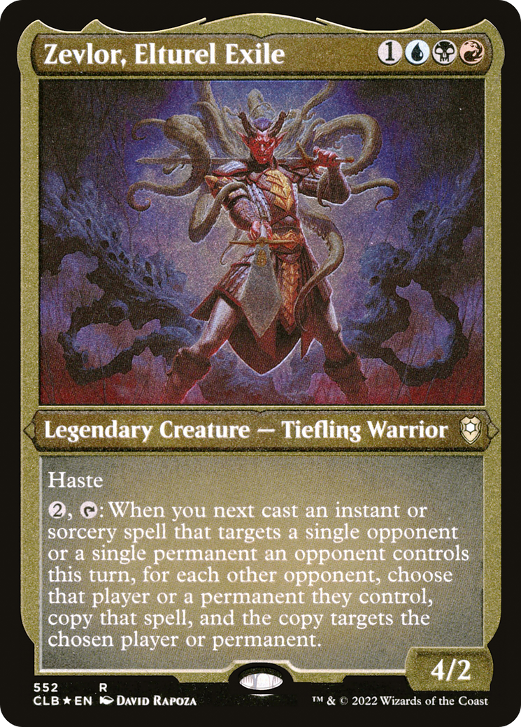 Zevlor, Elturel Exile (Foil Etched) (CLB-552) - Commander Legends: Battle for Baldur's Gate Foil