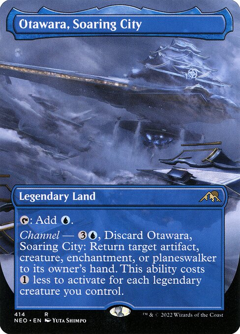 Otawara, Soaring City (Borderless · Full Art) (NEO 414) [Kamigawa: Neon Dynasty]