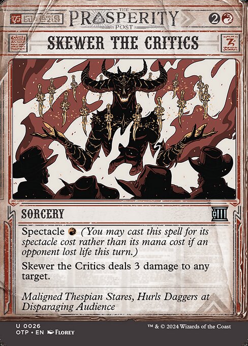 Skewer the Critics (OTP 26) [Breaking News]