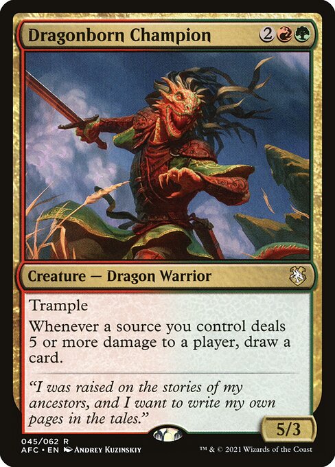 Dragonborn Champion (AFC 45) [Forgotten Realms Commander]