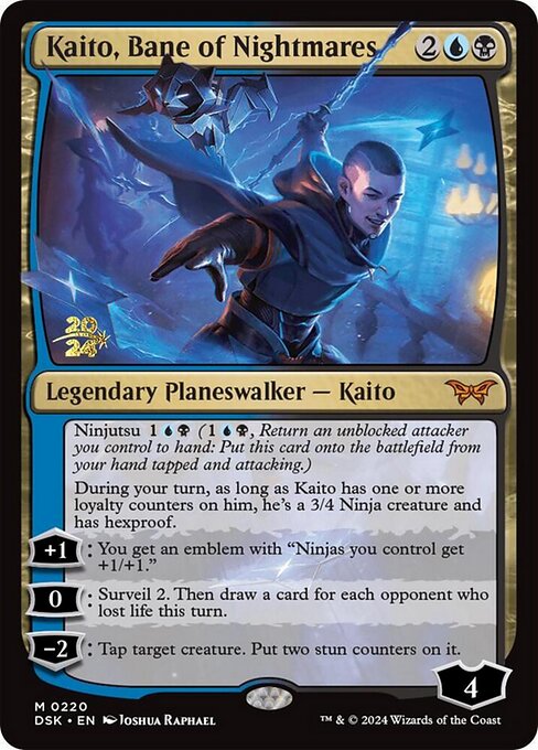 Kaito, Bane of Nightmares (PDSK 220s) [Duskmourn: House of Horror Promos]