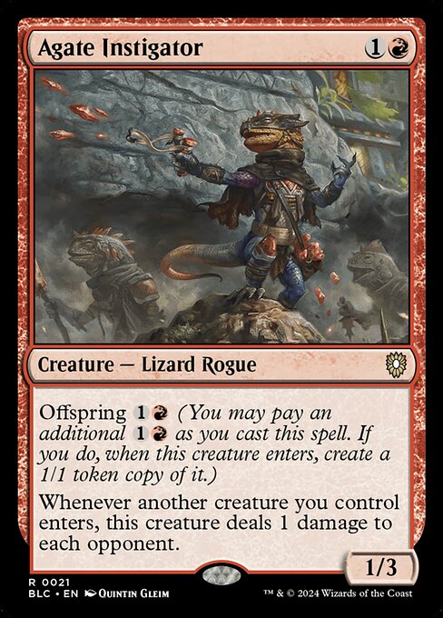 Agate Instigator (BLC 21) [Bloomburrow Commander]