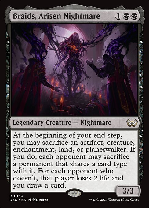 Braids, Arisen Nightmare (DSC 133) [Duskmourn: House of Horror Commander]