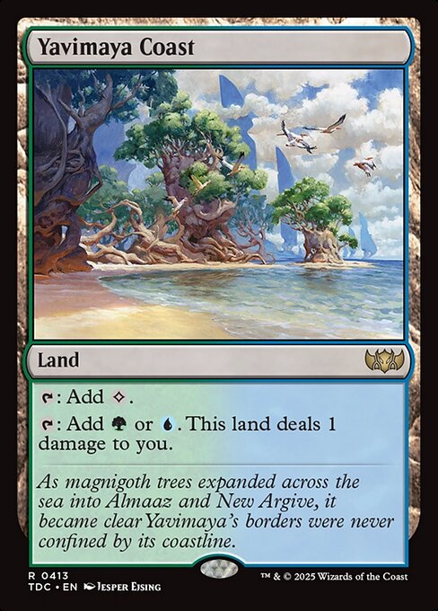 Yavimaya Coast (TDC 413) [Tarkir: Dragonstorm Commander]